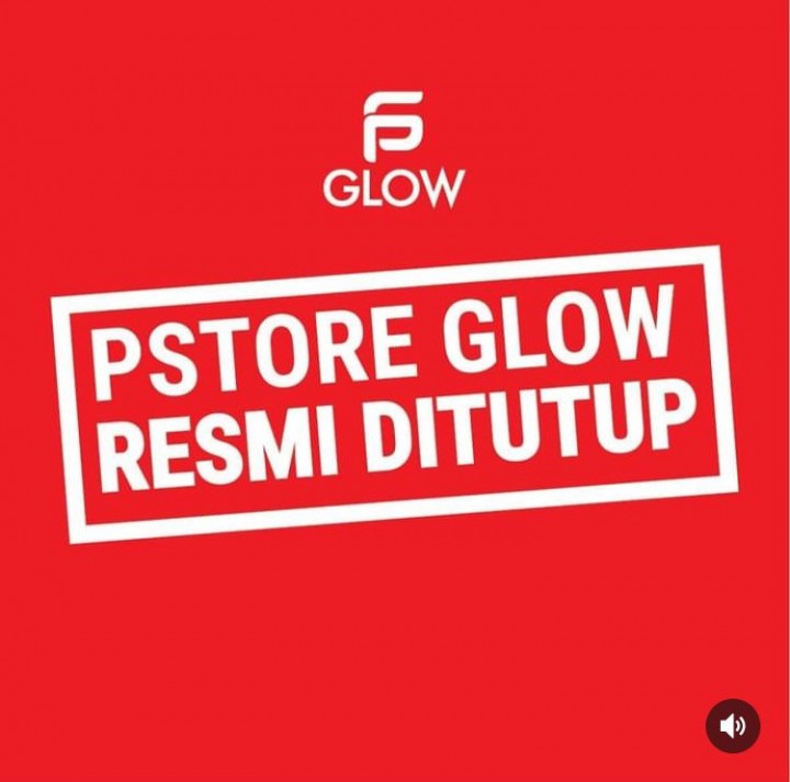 Postingan PS Glow, yang menyatakan secara resmi bahwa perusahaan kosmetik ini tutup/screenshot @psglow