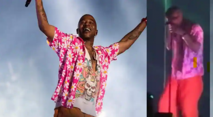 Kid Cudi dilempar botol oleh penonton setelah menggantikan Kanye West dalam festival di Miami /Twitter