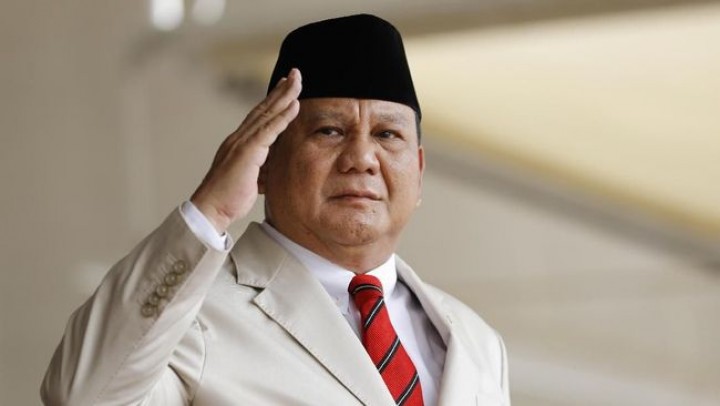 Potret Bapak Prabowo Subianto, Menteri Pertahanan Republik Indonesia sekaligus Ketua Partai Gerindra/cnn