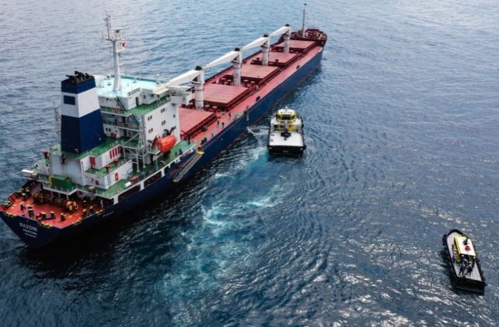 Kapal gandum Ukraina pertama lolos inspeksi di Istanbul