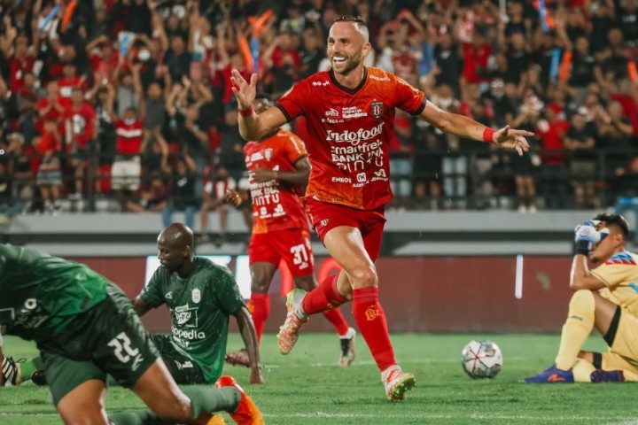 Potret Bali United Lakukan Celebration Atas Kemenangan dari RANS Nusantara FC/okezone