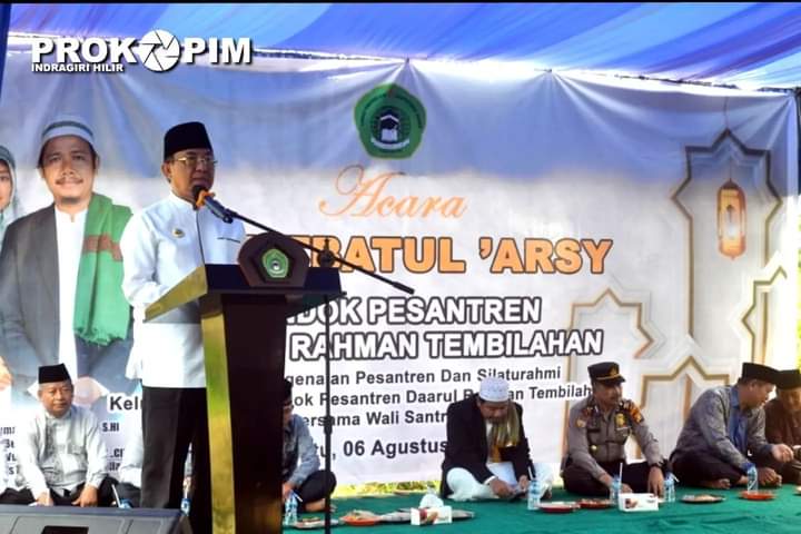 Bupati HM Wardan dalam acara Khutbatul Arsy Pondok Pesantren Daarul Rahman