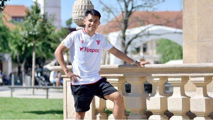 Potret Witan Sulaeman dengan Baju Klub baru nya AS Trencin/screenshot