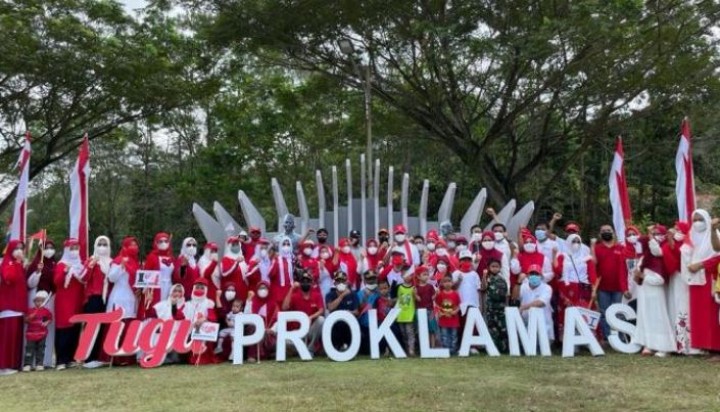 Melihat Kemeriahan Perayaan HUT RI ke-77 di Riau Kompleks PT RAPP