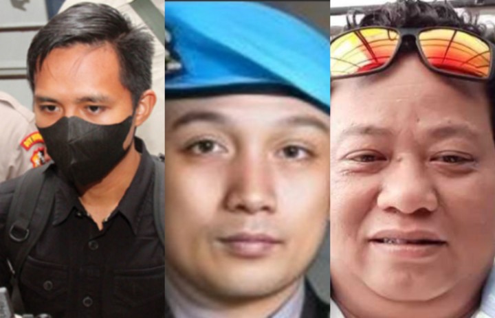 Kesaksian Bharada E (kiri), Bripka RR (tengah) dan Kuat Maruf (kanan) pada Sidang Kode Etik Ferdy Sambo 