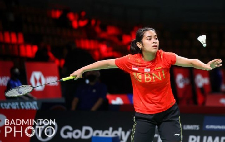 Tunggal Putri Indonesia Gregoria Mariska di Japan Open 2022 (Badmintonphoto)