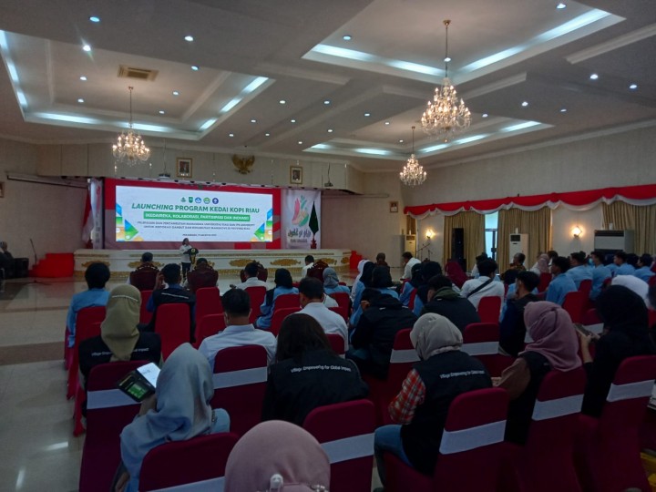 Gandeng UNRI dan IPB, BRGM Launching Kedai Kopi Riau dan Program Matching Fund Kedaireka Kemenristekdikti RI