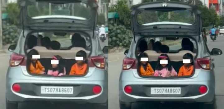 Nekat Mengemudi Dengan Anak-anak Di Bagasi Mobil yang Terbuka, Pria Ini Didenda Karena Perilakunya yang Ceroboh