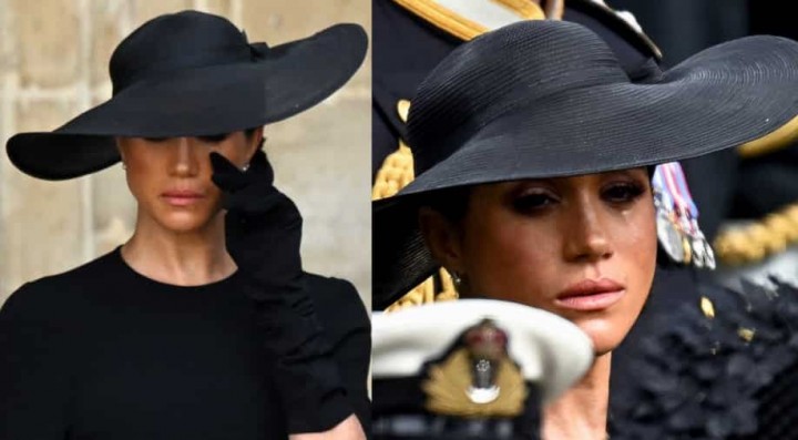 Kate Middleton menangis dan tidak dapat menahan emosinya selama prosesi pemakaman Ratu Elizabeth II /Twitter