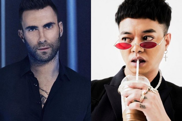 Adam Levine vokalis Maroon5 (Kiri), dan Reza Arap (Kiri) (Photo: innalar.com)