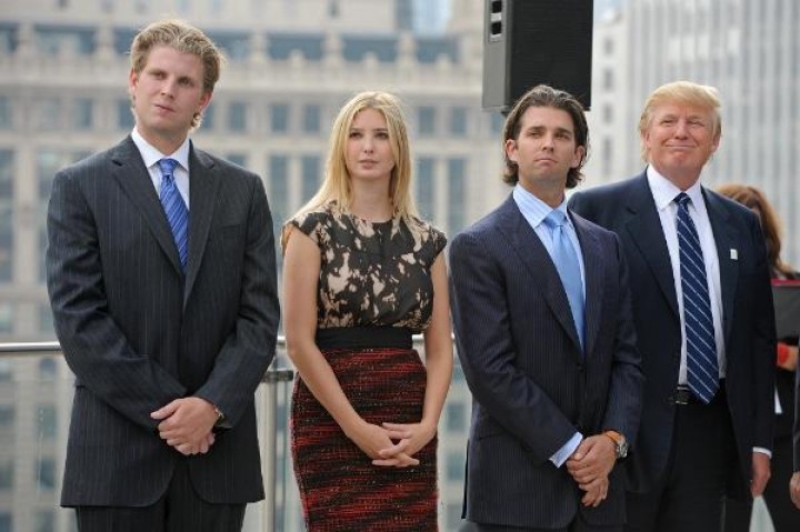 Donald Trump dan ketiga anaknya. Sumber: Woman Talk