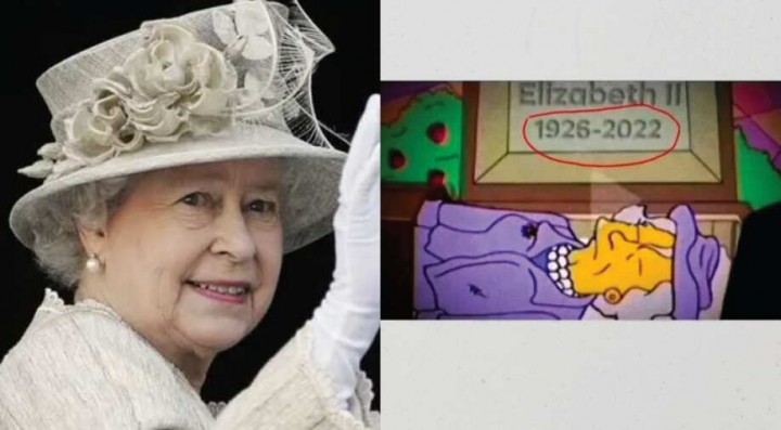 Berikut kebenaran fakta terkiat ramalan The Simpsons atas kematian Ratu Elizabeth II /Twitter
