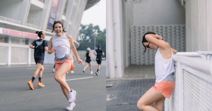  Gisella Anastasia Kini Gemar Berolahraga di GBK Setelah Mengetahui Cara Lari yang Benar