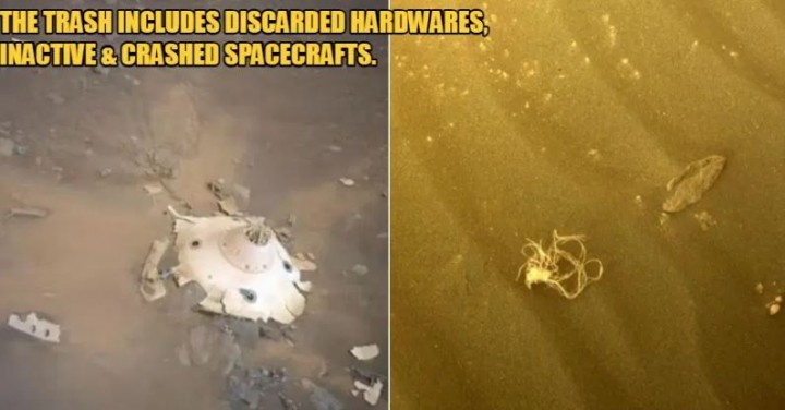 Lebih dari 7.000 kg Sampah Manusia Tertinggal di Mars