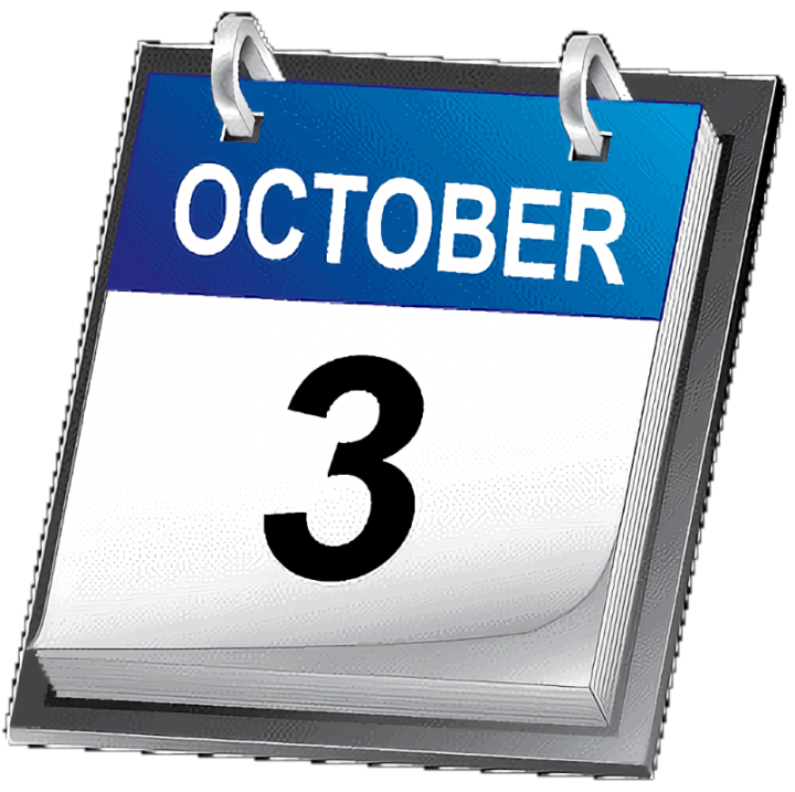 Berikut beberapa fakta dan peristiwa tercatat sejarah yang terjadi pada tanggal 3 Oktober /iftodayisyourbirthday.com
