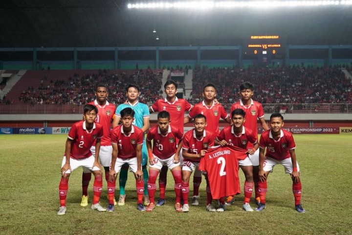 Potret Timnas Indonesia di Laga Piala AFC U-17 yang diselenggarakan tanpa penonton (PSSI)