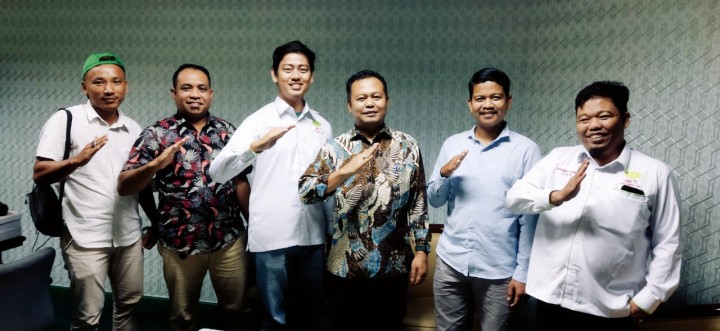 Silaturahim Pengurus DPD Pemuda Tani HKTI Riau dengan Dewan Pembina Pemuda Tani HKTI Riau, H Sugianto