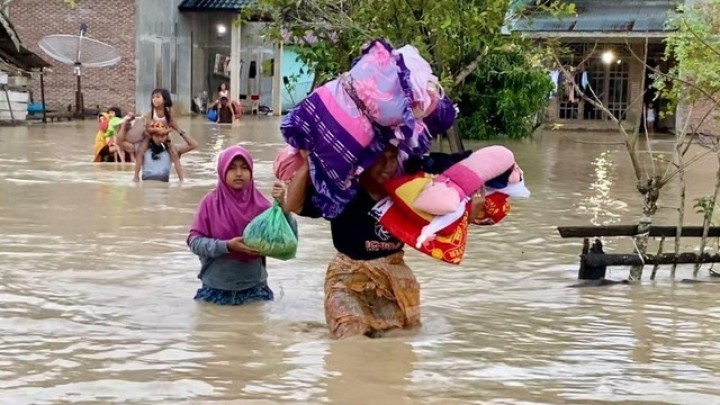 Banjir di Aceh Timur yang Memaksa BNPB mengevakuasi 2.436 Warga. (Dok. Aktual.com)