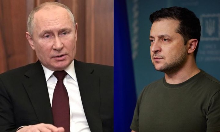 Potret Vledimir Putin dan Volodymyr Zelensky (Dok. Agnezia Nova)