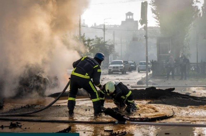 Semakin Mencekam, Beberapa Ledakan Kembali Terjadi di Ibukota Ukraina  