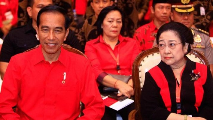 Potret Presiden Jokowi dan Ketum PDI-P Megawati. (Tempo/Foto)