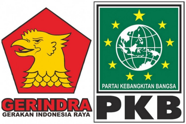 Lambang Partai Gerindra dan PKB. Sumber: Malang TIMES