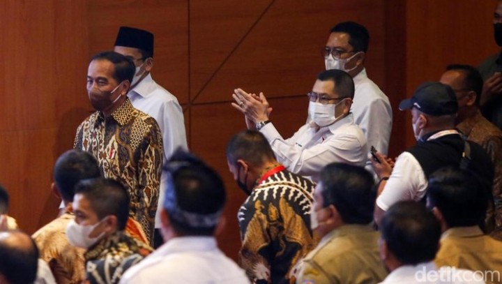 Jokowi HAdiri Peringatan HUT ke-8 Partai Perindo. (Detik.news/Foto)