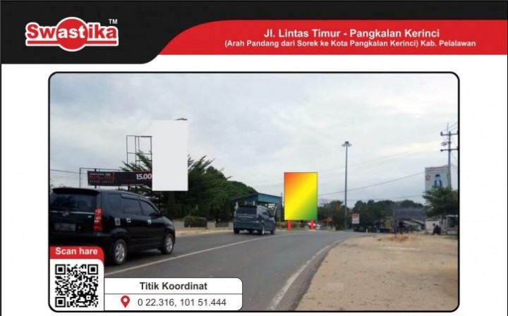 Sewa Billboard Murah di Riau, Jalan Lintas Timur Pangkalan Kerinci Kota Pelalawan