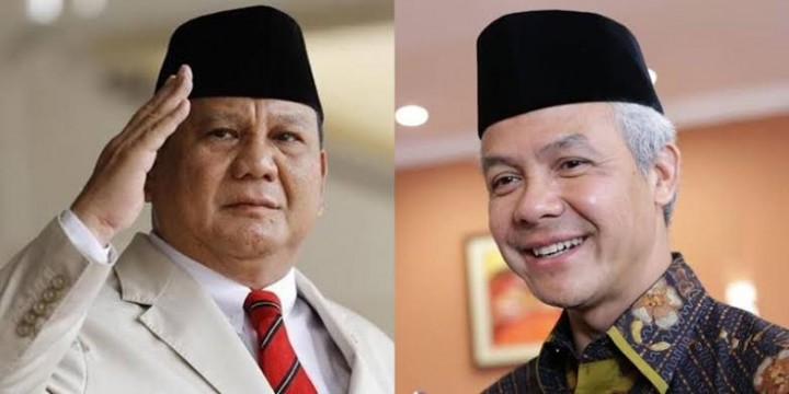 Potret Prabowo Subaanto dan Ganjar Pranowo.(Pontianak Post/Fotoi)