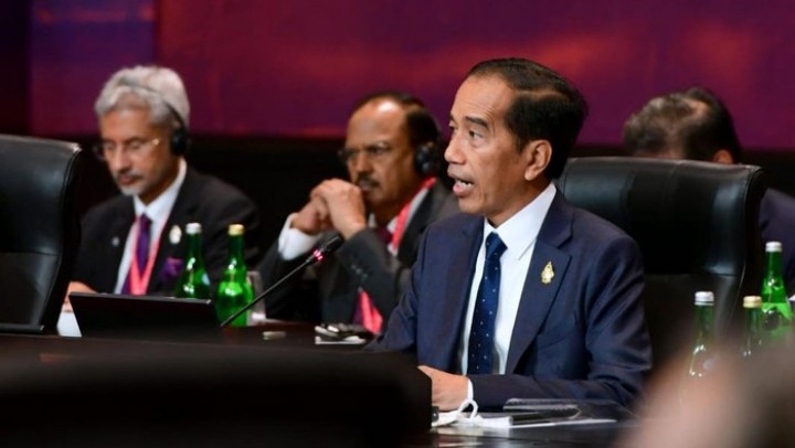 Potret Presiden Joko Widodo Dalam Acara KTT G20 Bali Tadi Malam. (detik.com/Foto)