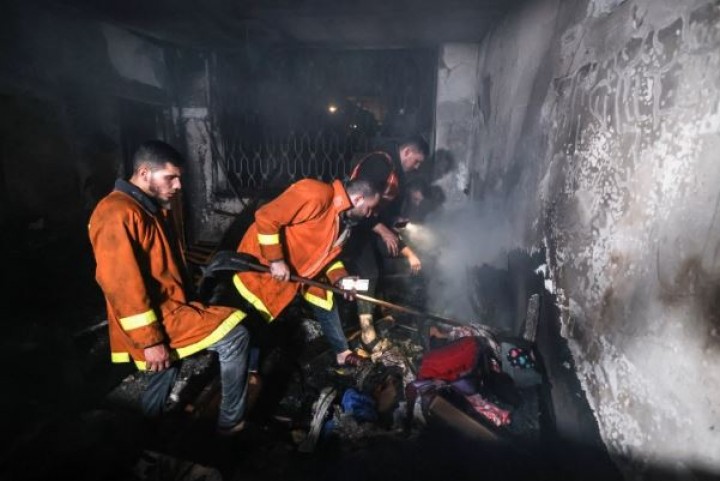 Kantor berita WAFA Palestina melaporkan bahwa beberapa anak termasuk di antara yang tewas [Mahmud Hams/AFP]