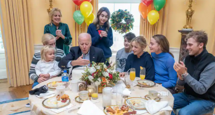Joe Biden menjadi presiden AS pertama yang merayakan ulang tahu ke-80 di Gedung Putih /instagram