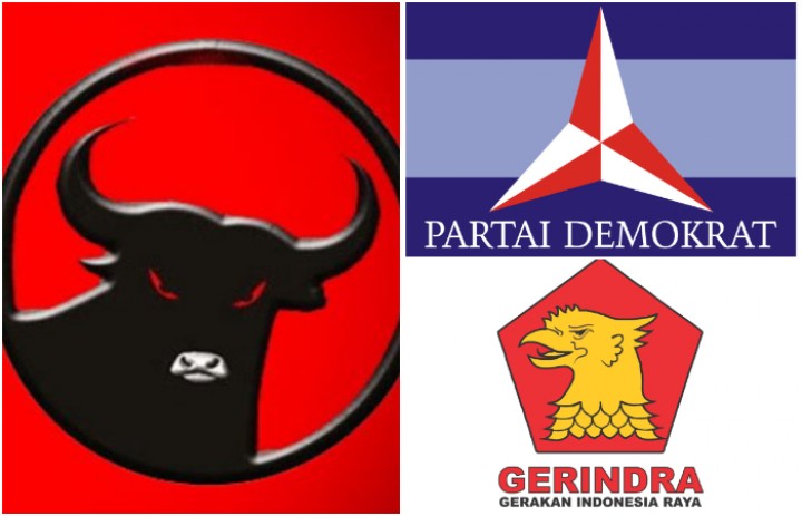 Survei Terbaru: Elektabilitas Gerindra Menurun Saat PDIP Melonjak dan Demokrat Stagnan