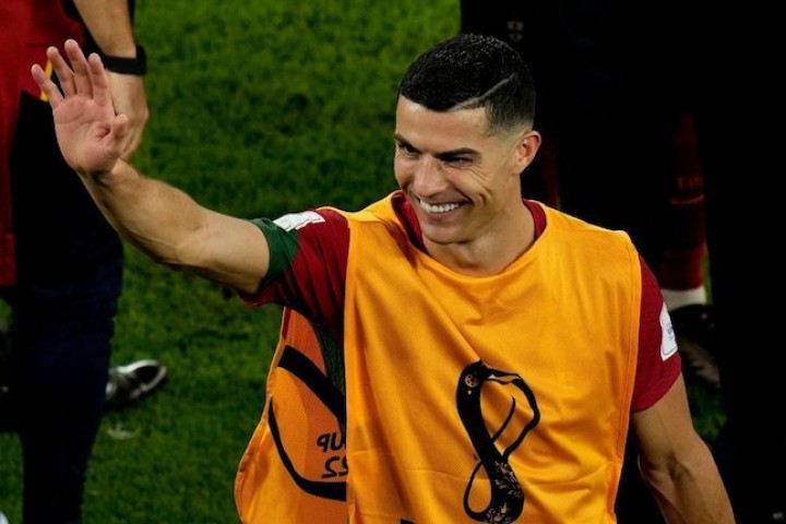 Potret Cristiano Ronaldo Saat Laga Piala Dunia Portugal vs Ghana. (Bola.net/Foto)