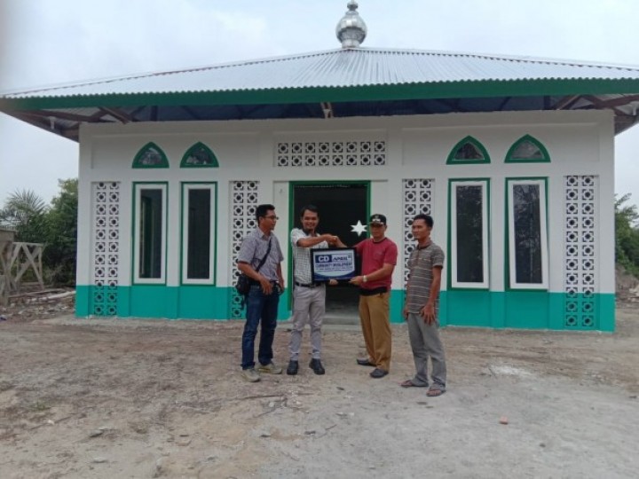 Berkat Bantuan PT. RAPP, Kini Desa Sotol Kecamatan Langgam Miliki Mushala Baru