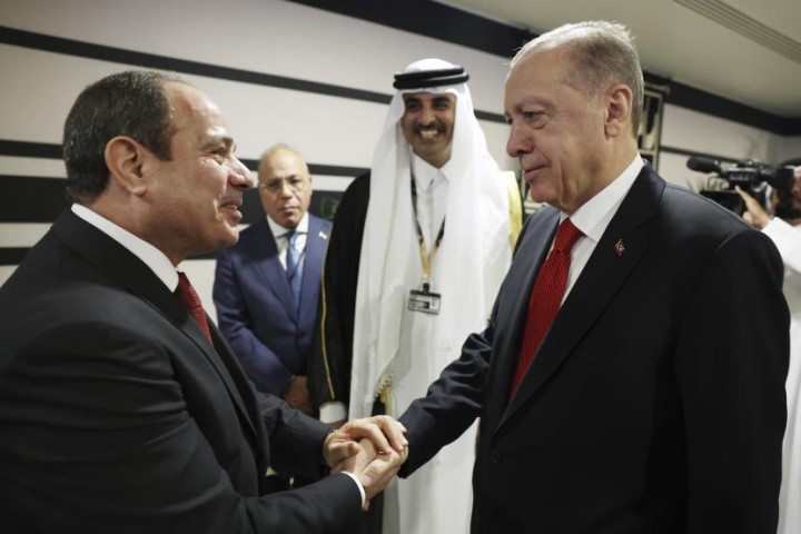 Potret Presien Turki dan Mesir di Qatar. (Twitte)