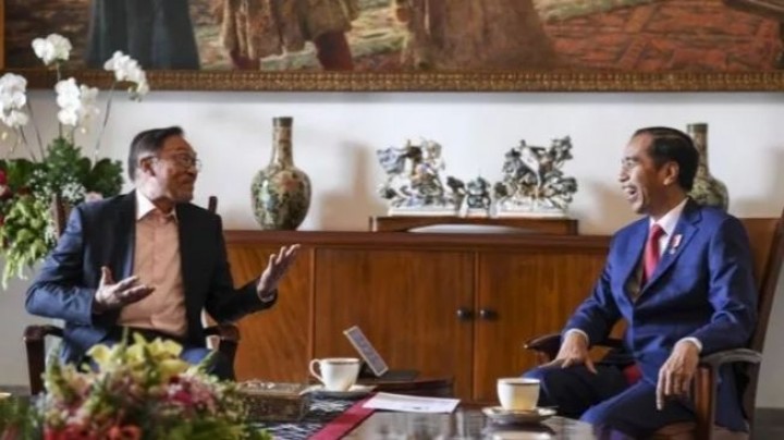 Potret Pertemuan PM Malaysia dan Presiden Joko Widodo. (ANTARA/Foto)