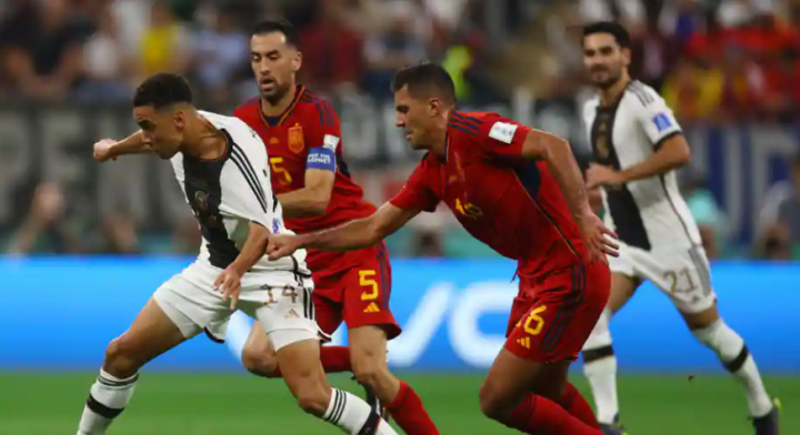 Berikut arti hasil imbang Jerman dan Spanyol dalam laga Piala Dunia 2022 bagi tim Hansi Flick /Reuters