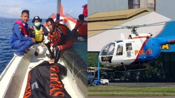 Kopilot Helikopter Polri Yang Jatuh di Perairan Bangka Belitung Akhirnya Ditemukan