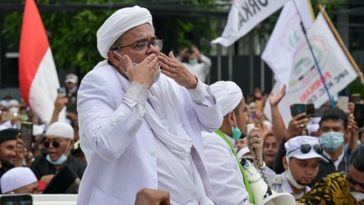Imam Besar Front Persaudaraan Islam (FPI) Habib Rizieq Shihab. Sumber: berakata