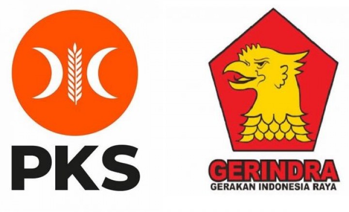 Bendera PKS dan Gerindra. Sumber: Media Indonesia