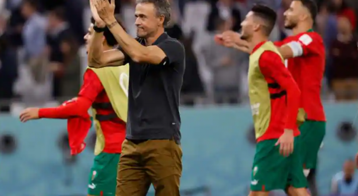 Luis Enrique, pelatih Timnas Spanyol yang dipecat usai timnya kalah dari Maroko di Piala Dunia 2022 Qatar /Reuters