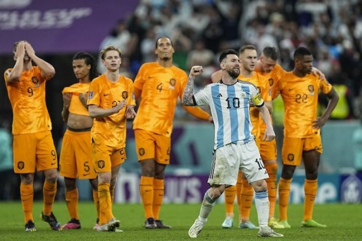 Lionel Messi Dilaga Kontra Lawan Belanda. (Bola.net/Foto)