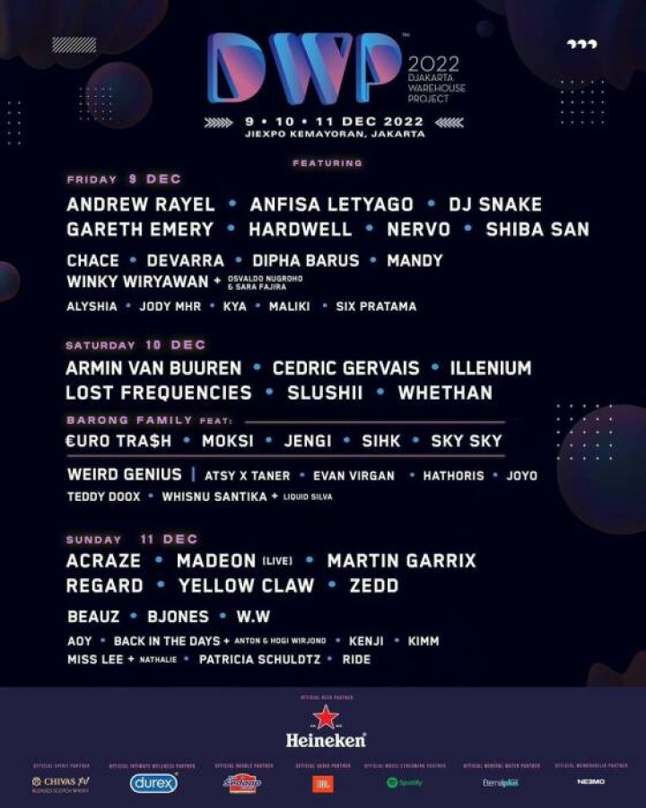 Weird Genius hingga Armin Van Buuren Siap Manjakan Penonton di Line Up DWP 2022 Hari ke-2