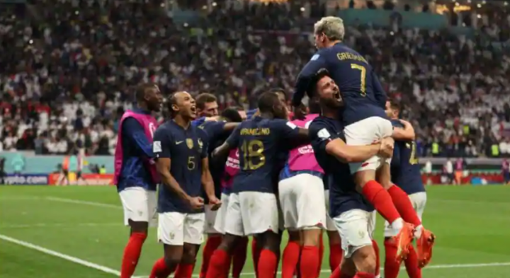 Prancis berhasil amankan tiket ke semifinal di Piala Dunia 2022 setalah kalahkan Inggris 2-1 /AFP