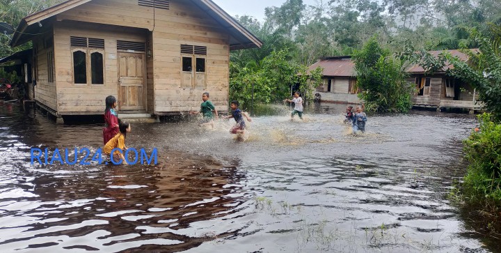 Kondisi banjir di Desa Simpang Ayam