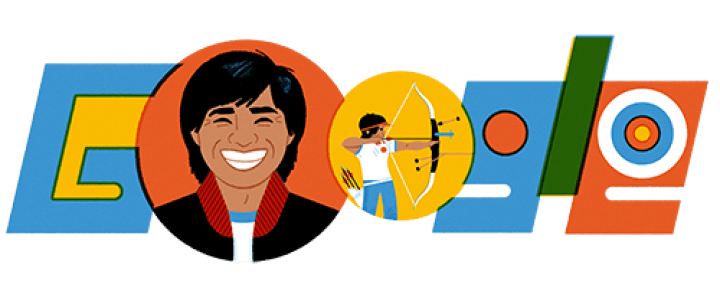 Potret Google Doodle Hari Ini, dengan Mengusung Tema Pria Pemanah Donald Pandiangan. (Google)