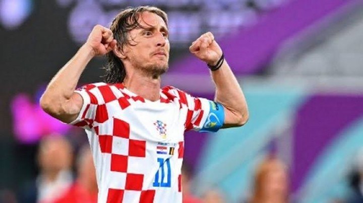 Potret Kapten Timnas Kroasia, Luka Modric di Sesi Perebutan Posisi Juara 3 FIFA World Cup 2022. (Goal.com/Foto) 