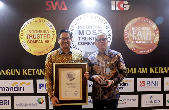bank bjb Raih Predikat Indonesia Most Trusted Companies
