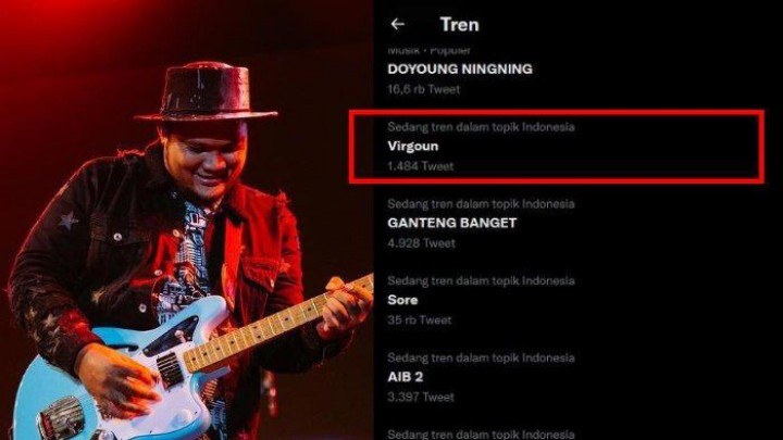 Berikut fakta kabar dari musisi Virgoun meninggal dunia trending di Twitter /Tribunnews.com
